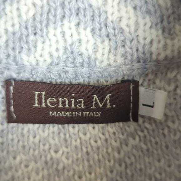 Made in Italy Ilenia M. Wool Blend Midi Sweater Coat/ Cardigan Women's Large - Picture 4 of 15
